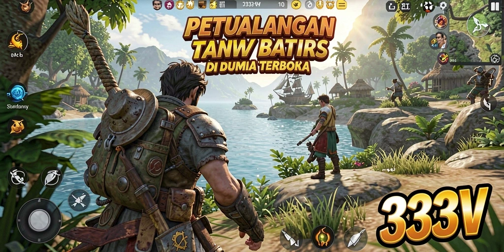 Screenshot gameplay 333V menampilkan petualangan seru di dunia terbuka.