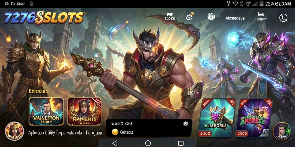 Tampilan antarmuka 7276SLOTS yang sederhana dan intuitif.