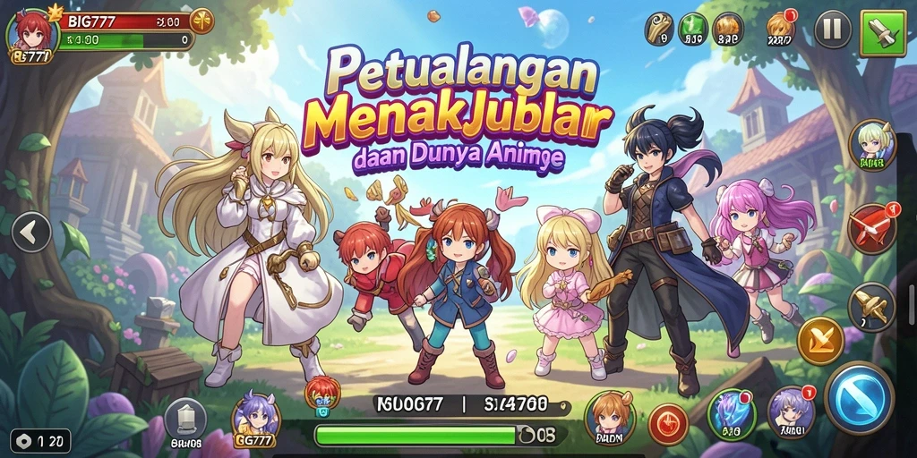 Gameplay seru dalam dunia Anime yang menarik dan penuh warna.