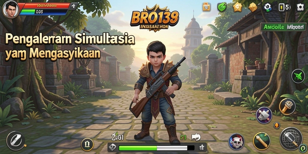 Tampilan gameplay menarik dari BRO138 dengan simulasi kehidupan.
