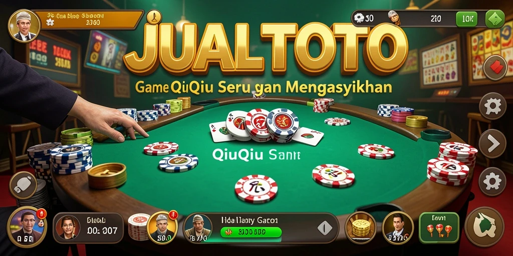 Tampilan gameplay seru QiuQiu di JUALTOTO.