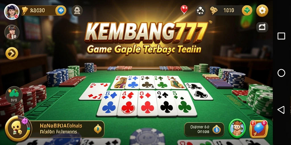 Tampilan gameplay KEMBANG777 yang menarik saat bermain Gaple.