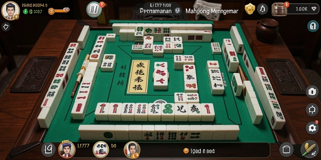 Tampilan gameplay L777 yang menarik dan menantang dalam permainan Mahjong.