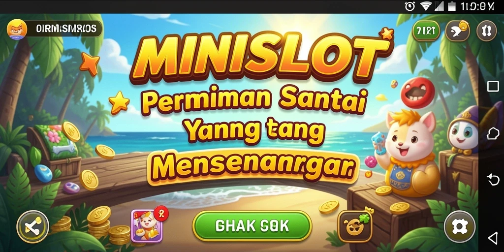 Tangkapan layar gameplay <strong>MINISLOT</strong> yang ceria dan menghibur.