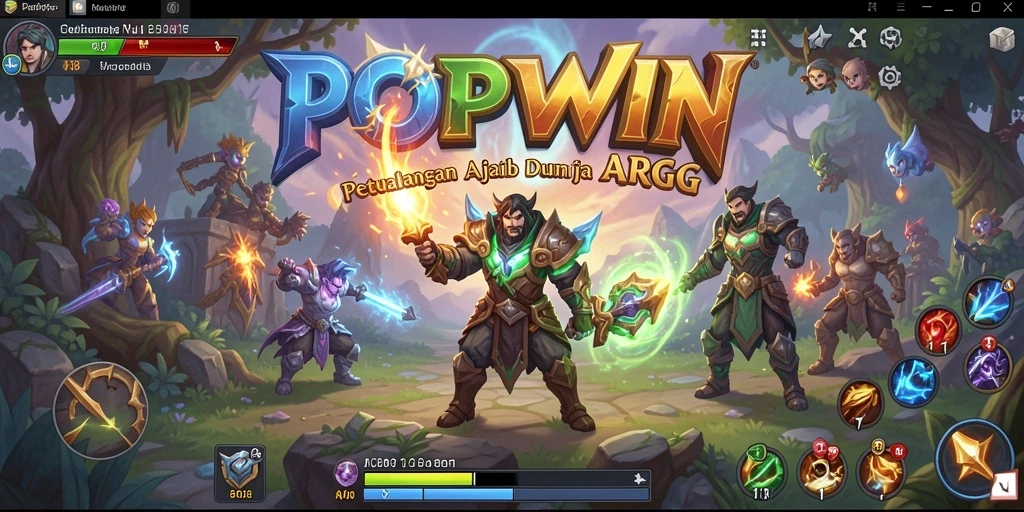 Tampilan menakjubkan dari gameplay ARPG di POPWIN.