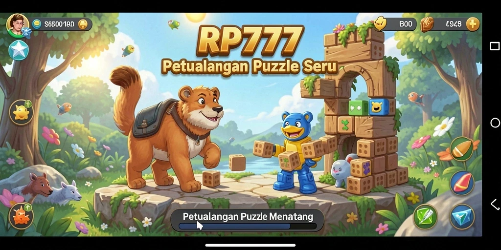 Gambaran gameplay menantang di RP777 yang penuh warna.