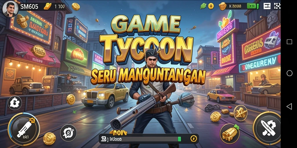 Gameplay SM605 yang seru dan menantang dalam dunia Tycoon.