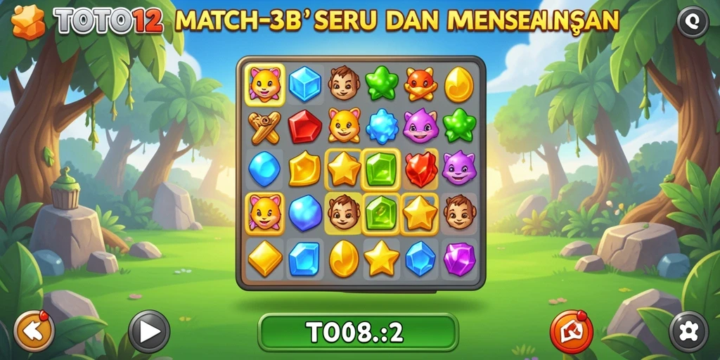Gameplay seru dan tantangan menyusun elemen di TOTO12.