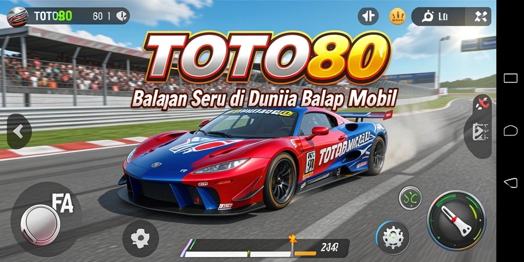 Gameplay balap seru di TOTO80 dengan lintasan menantang.