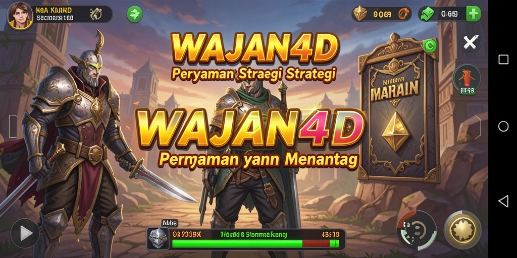 Tampilan gameplay menarik dari WAJAN4D yang penuh strategi