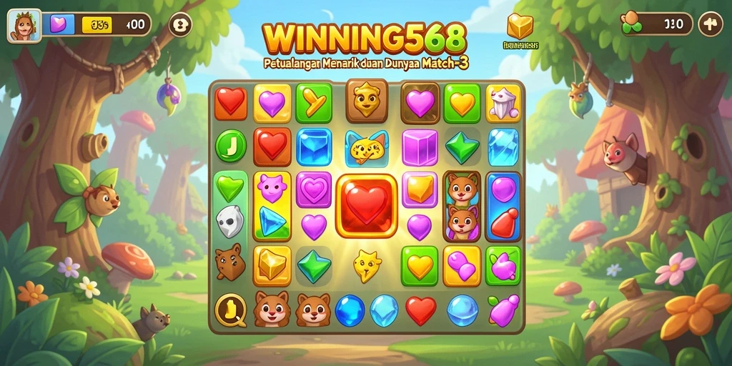 Gameplay yang menarik dan penuh warna dalam WINNING568.